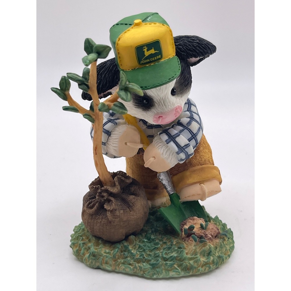 Enesco Mary's Moo Moos John Deere Cow Figurine A New Home With Room To Grow 2000